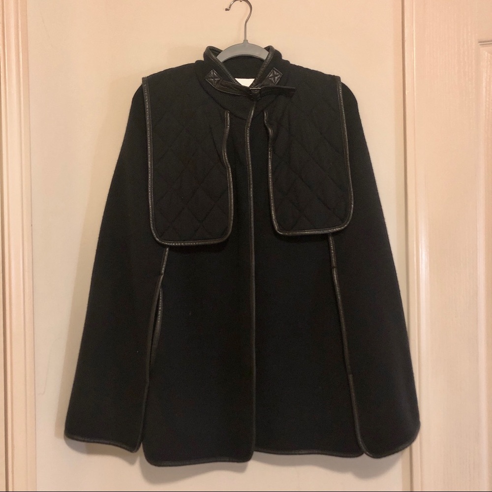 3.1 phillip lim navy quilted cape